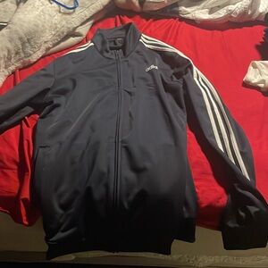 Blue adidas track jacket